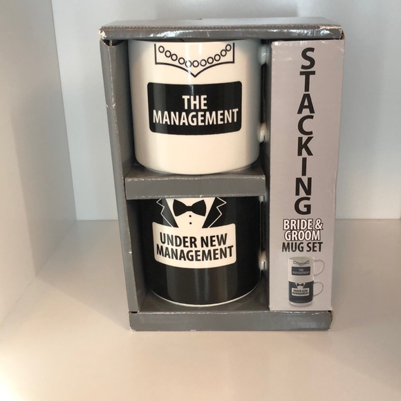 Enesco Other - Stacking Bride & Groom Mug Set